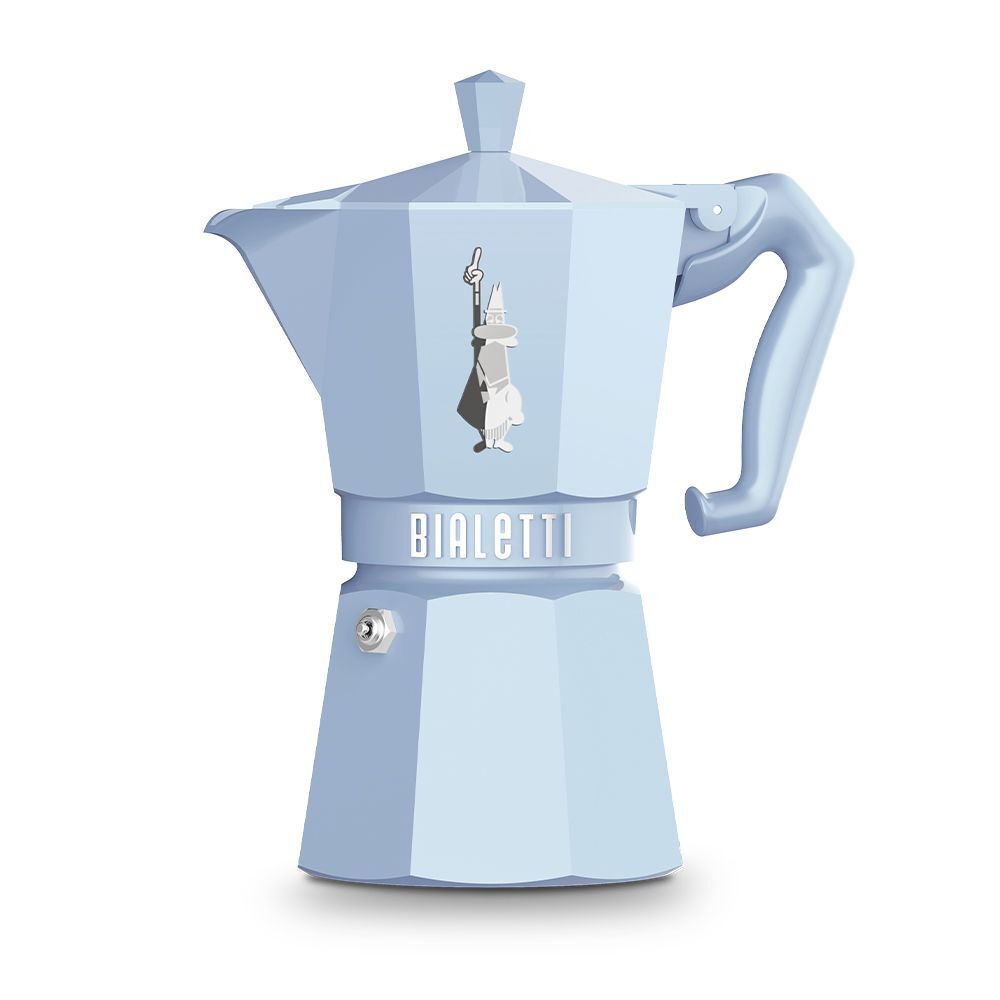 Bialetti Moka EXCLUSIVE hellblau 6 Tassen Espressokocher