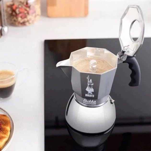 Bialetti BRIKKA Induktion 4 Tassen Espressokocher - Kaffeekontor Friedrichstadt