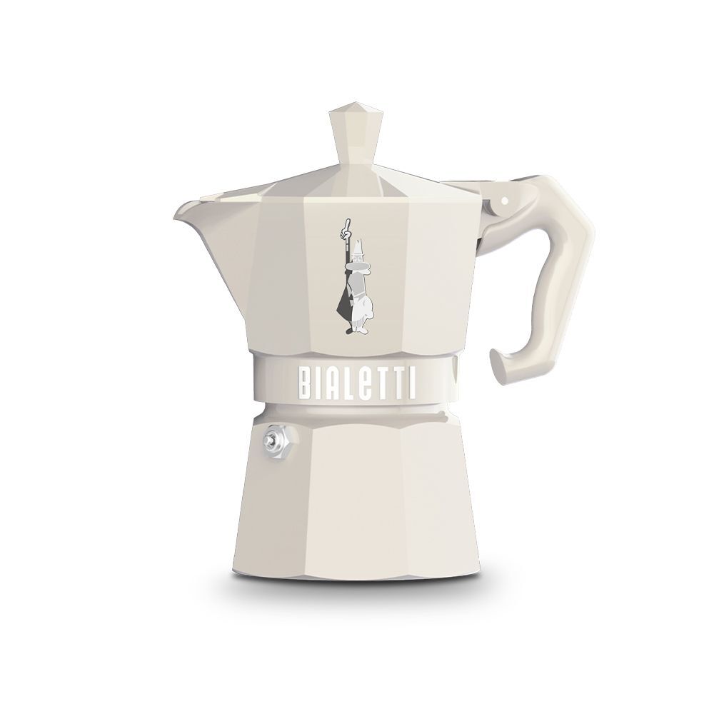 Bialetti Moka EXCLUSIVE beige 3 Tassen Espressokocher