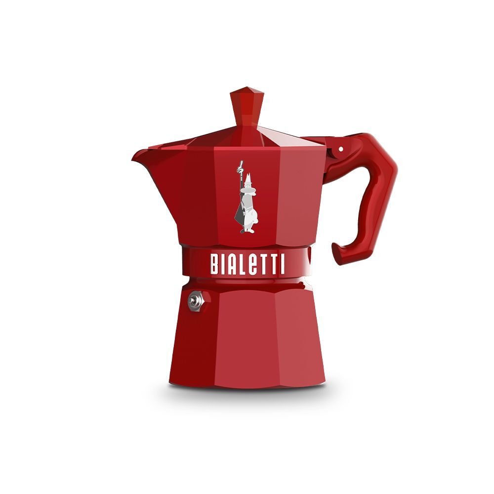 Bialetti Moka EXCLUSIVE rot 3 Tassen Espressokocher