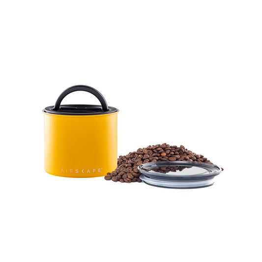 Airscape® Edelstahl-Aromabehälter, matt gelb