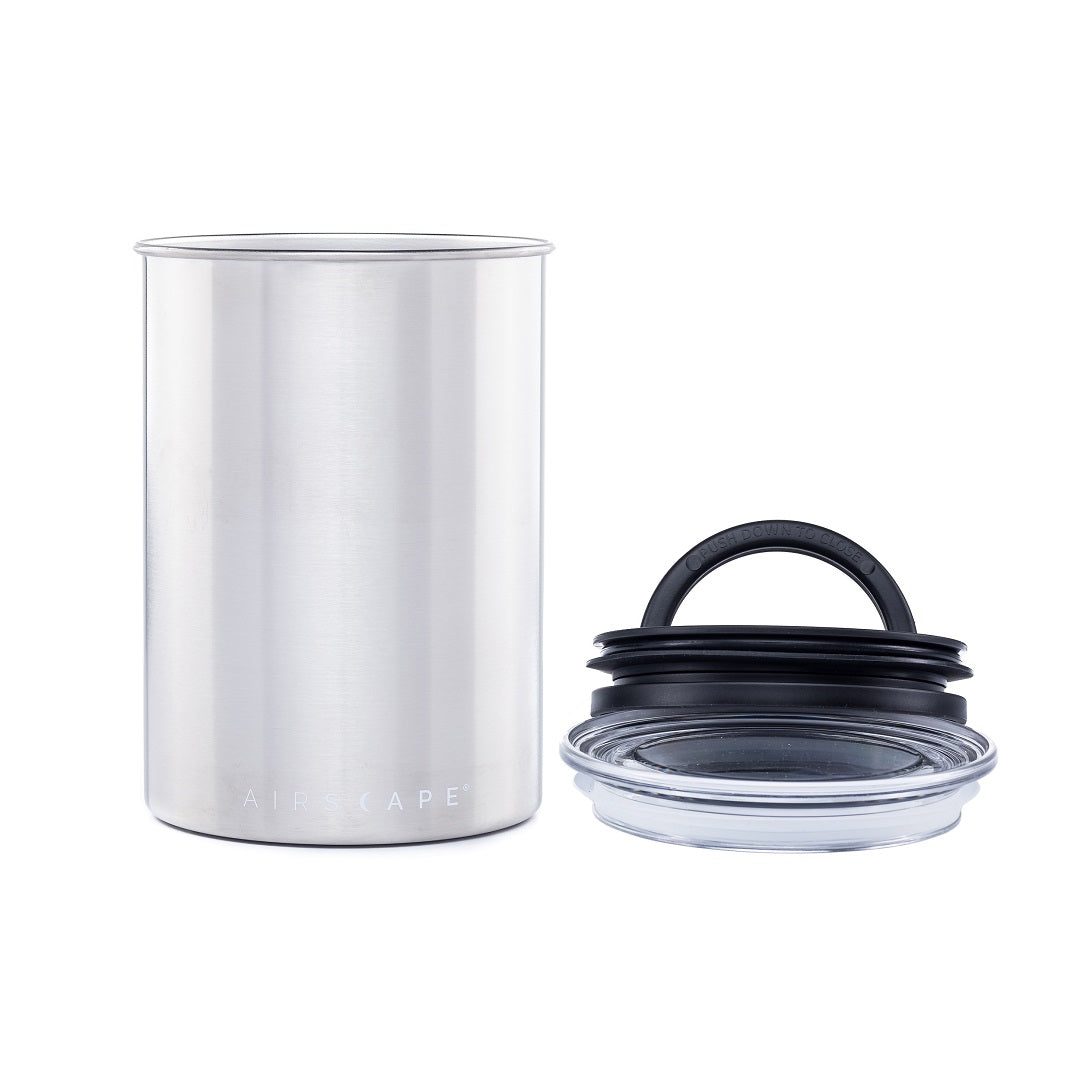Airscape® Edelstahl-Aromabehälter, stahlgrau gebürstet