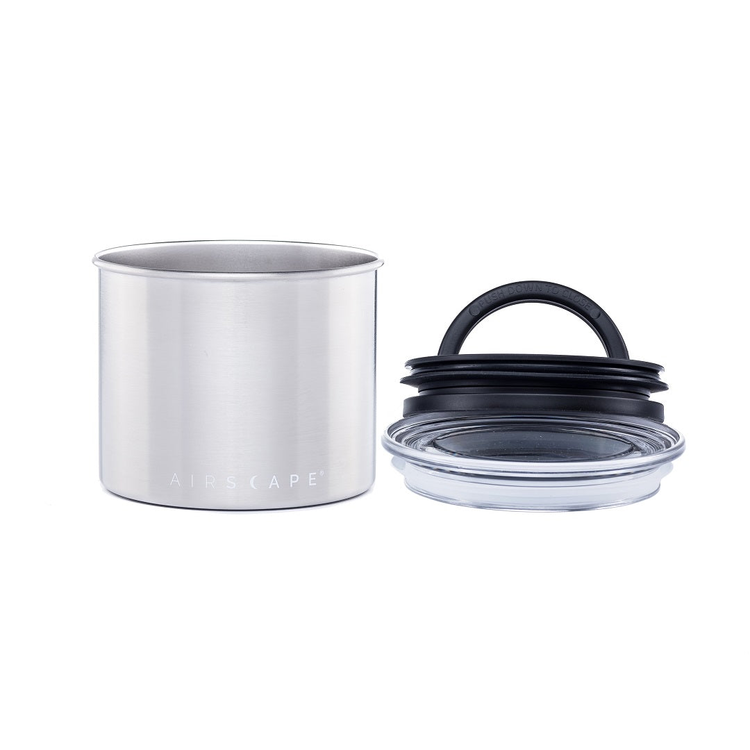 Airscape® Edelstahl-Aromabehälter, stahlgrau gebürstet