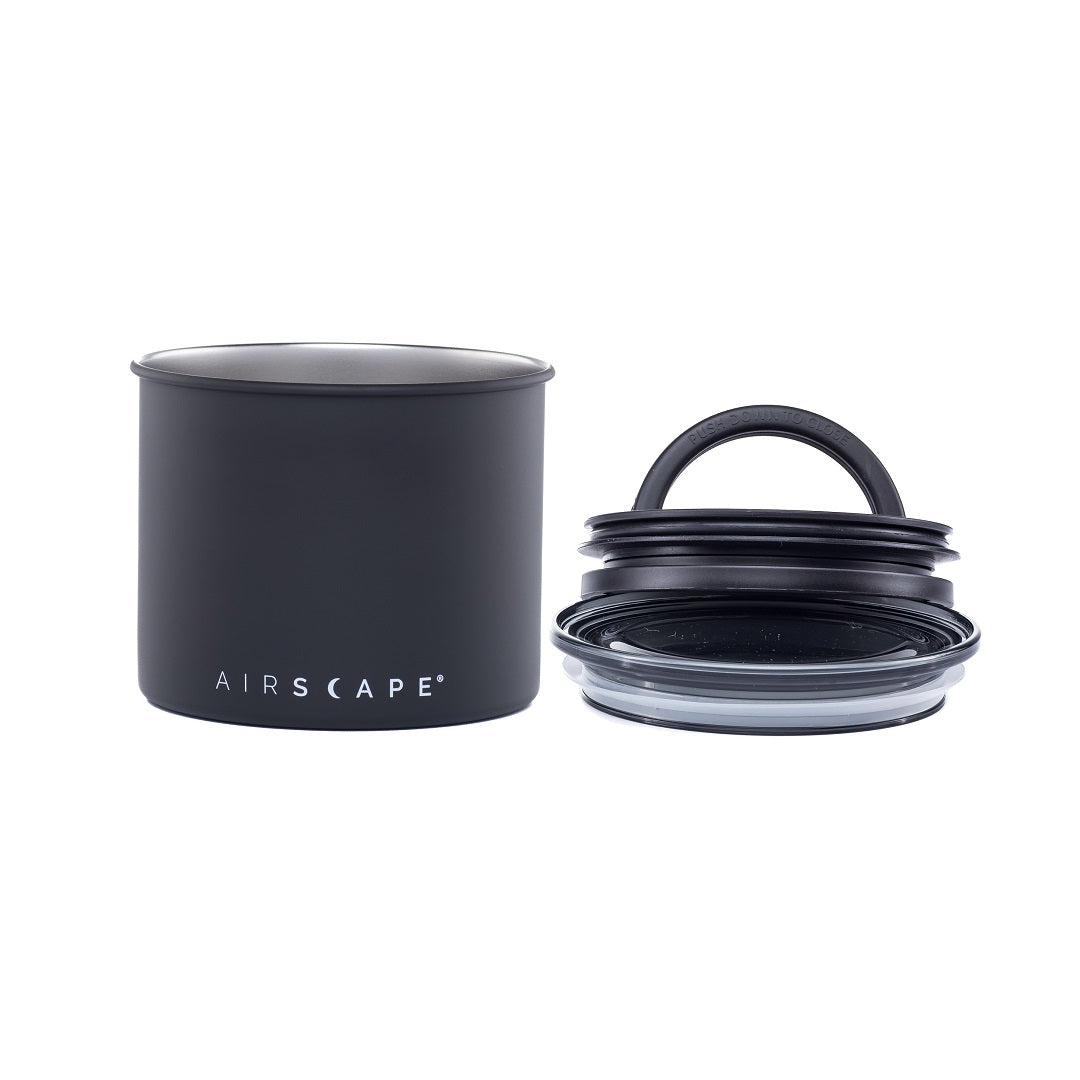 Airscape® Edelstahl-Aromabehälter schwarz matt