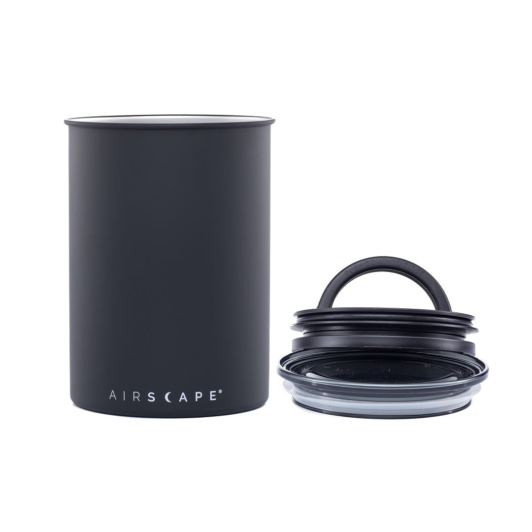 Airscape® Edelstahl-Aromabehälter schwarz matt