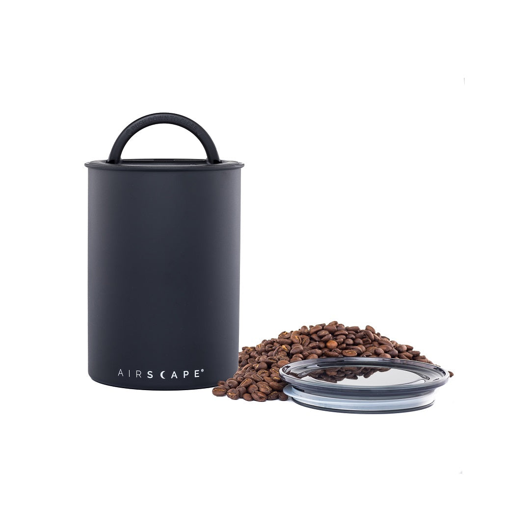 Airscape® Edelstahl-Aromabehälter schwarz matt