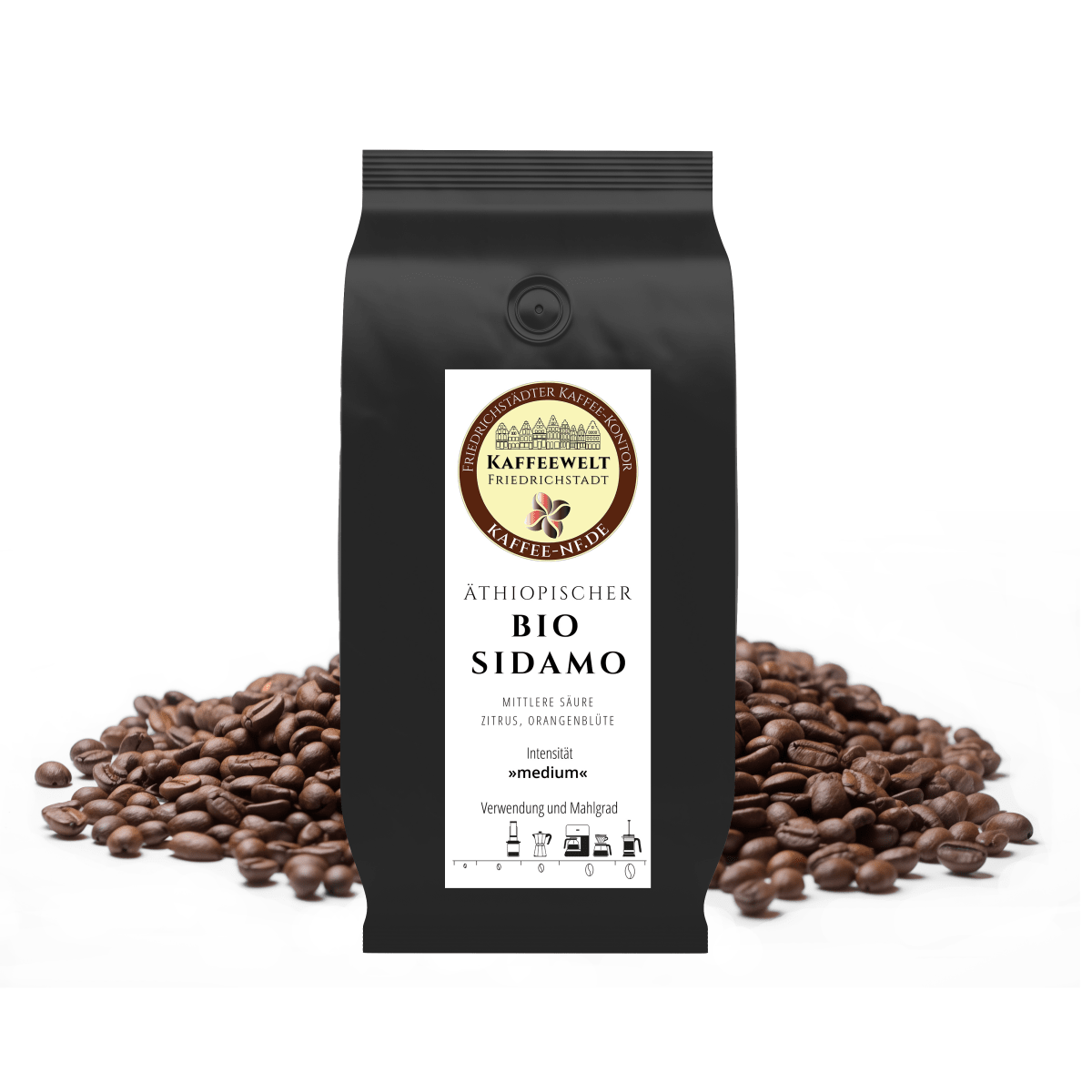 Äthiopien Bio Sidamo Grade 2 - Kaffeekontor Friedrichstadt