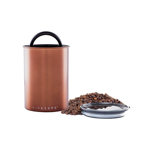 Airscape® Edelstahl - Aromabehälter kupfer gebürstet - Kaffeekontor Friedrichstadt
