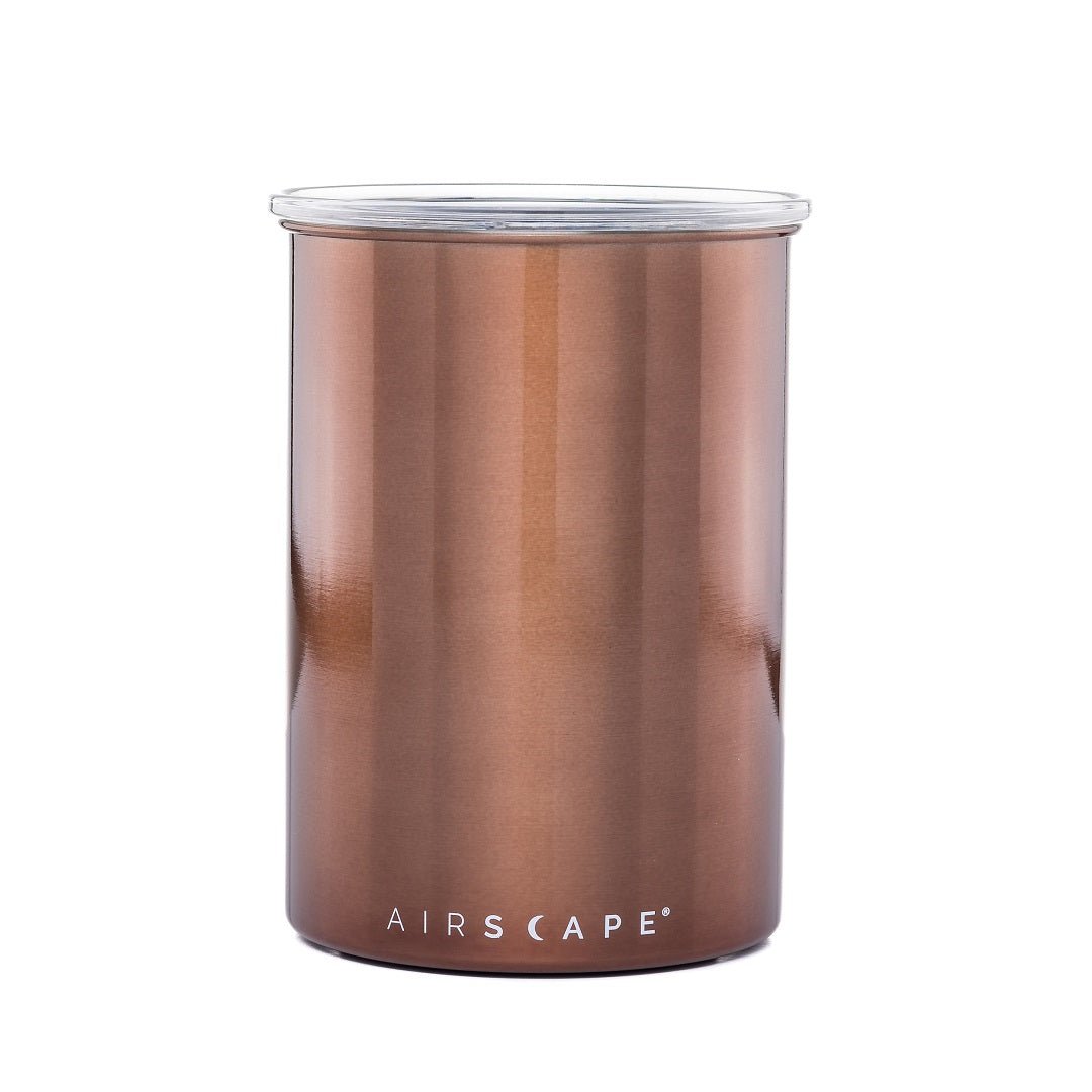 Airscape® Edelstahl - Aromabehälter kupfer gebürstet - Kaffeekontor Friedrichstadt