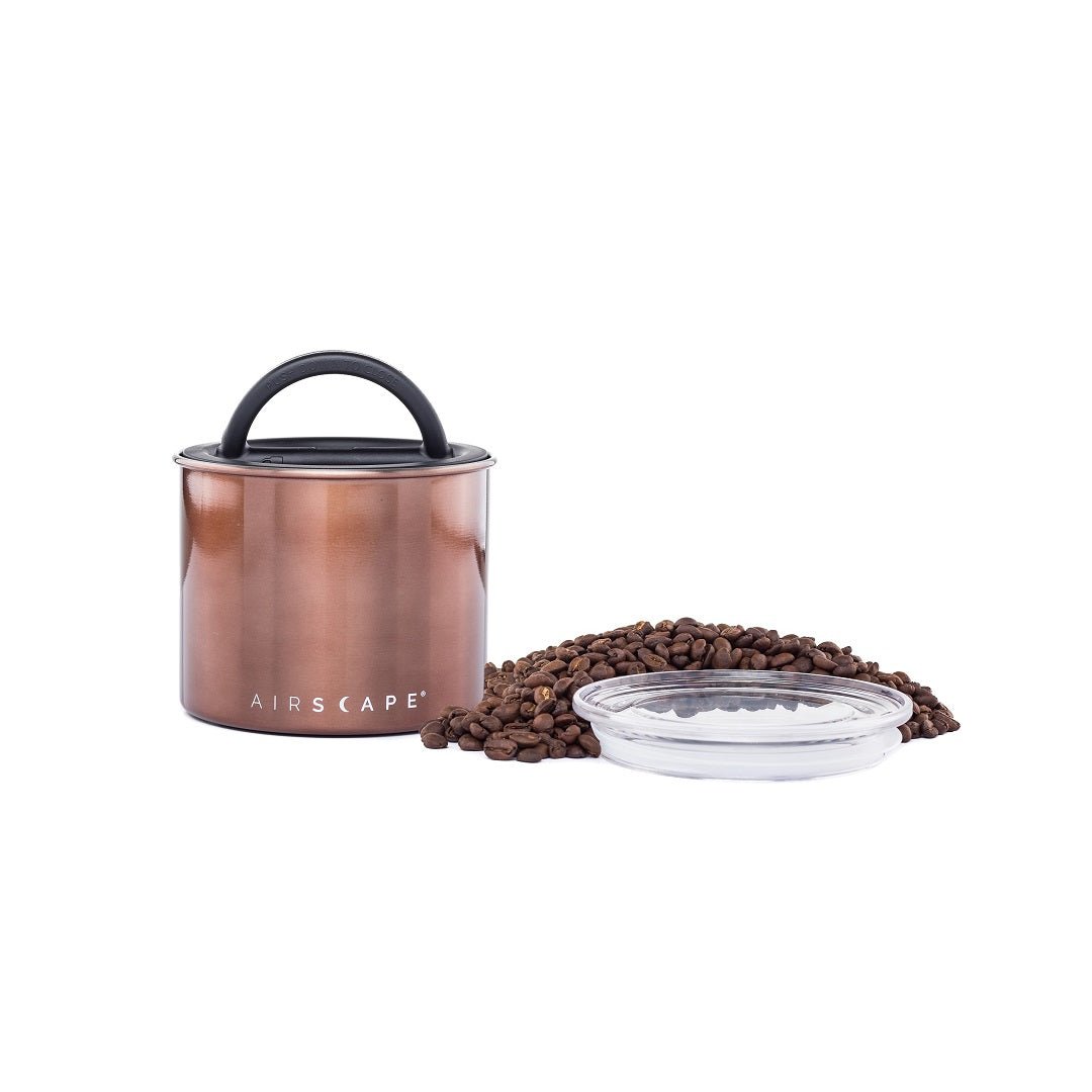 Airscape® Edelstahl - Aromabehälter kupfer gebürstet - Kaffeekontor Friedrichstadt