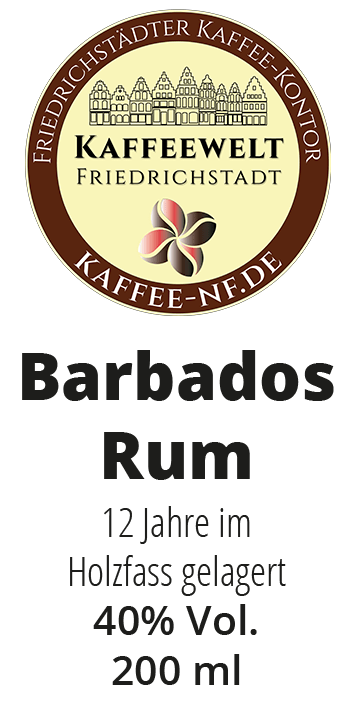 Barbados Rum - Kaffeekontor Friedrichstadt