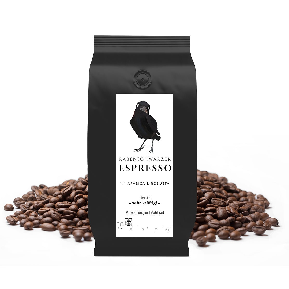 Rabenschwarzer Espresso - Kaffeekontor Friedrichstadt