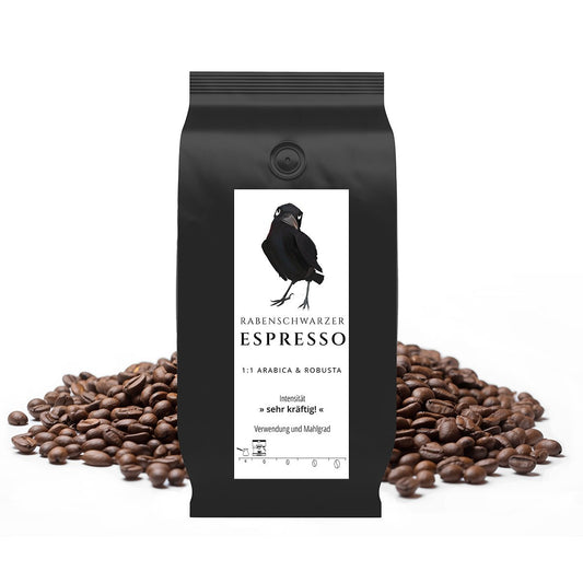 Rabenschwarzer Espresso - Kaffeekontor Friedrichstadt