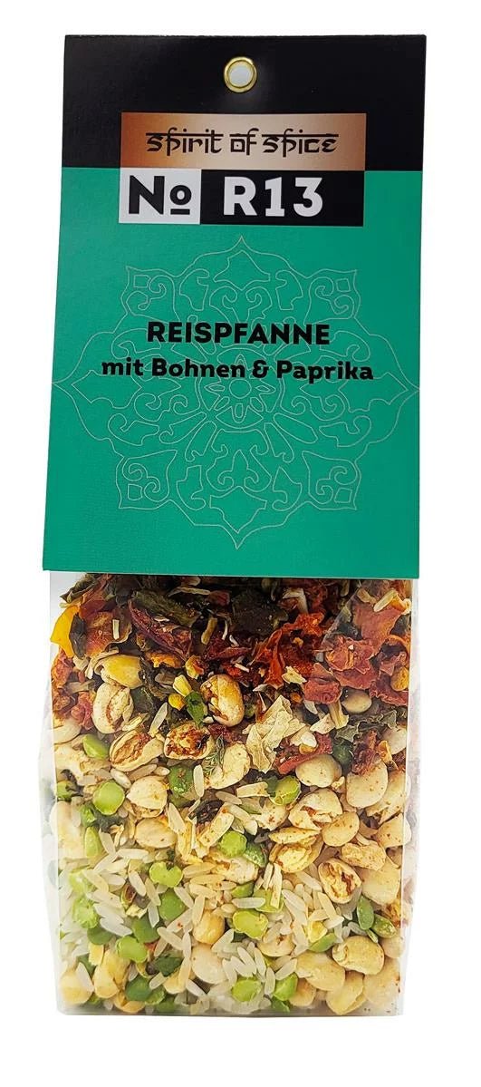 Reispfanne mit Bohnen & Paprika - Kaffeekontor Friedrichstadt