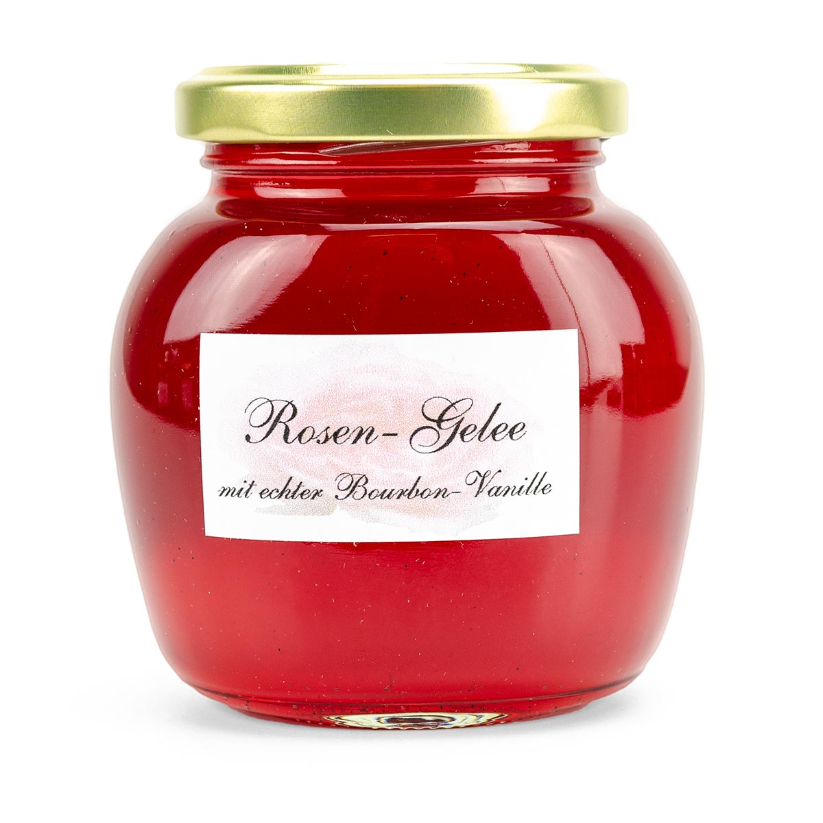Rosengelee mit echter Bourbon - Vanille - Kaffeekontor Friedrichstadt