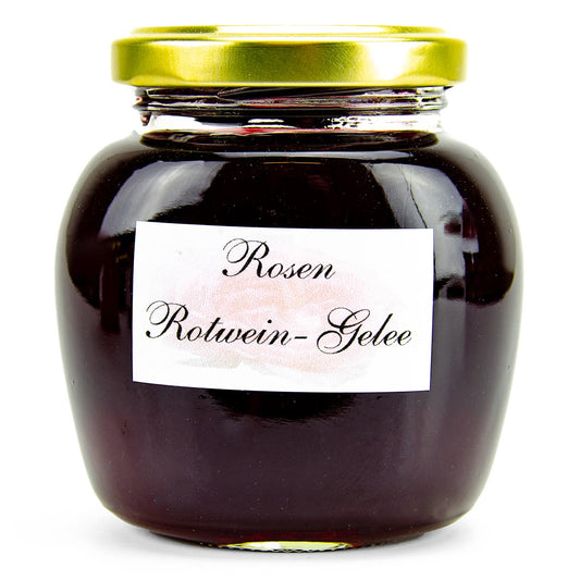 Rosengelee mit Rotwein - Kaffeekontor Friedrichstadt