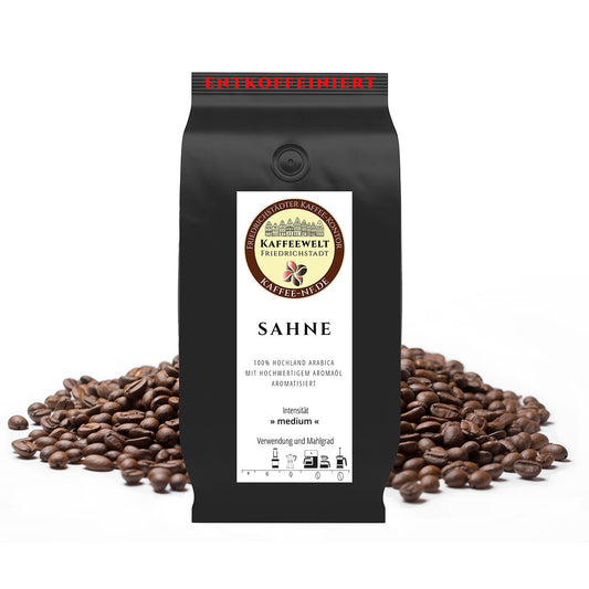 Sahne entkoffeiniert - Kaffeekontor Friedrichstadt