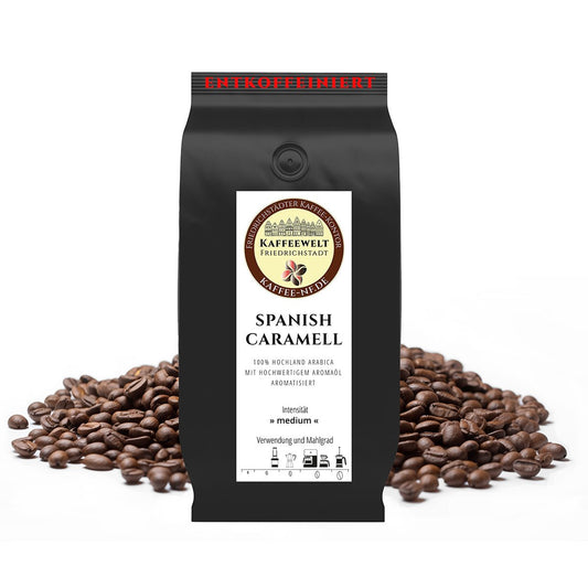 Spanish Caramell entkoffeiniert - Kaffeekontor Friedrichstadt